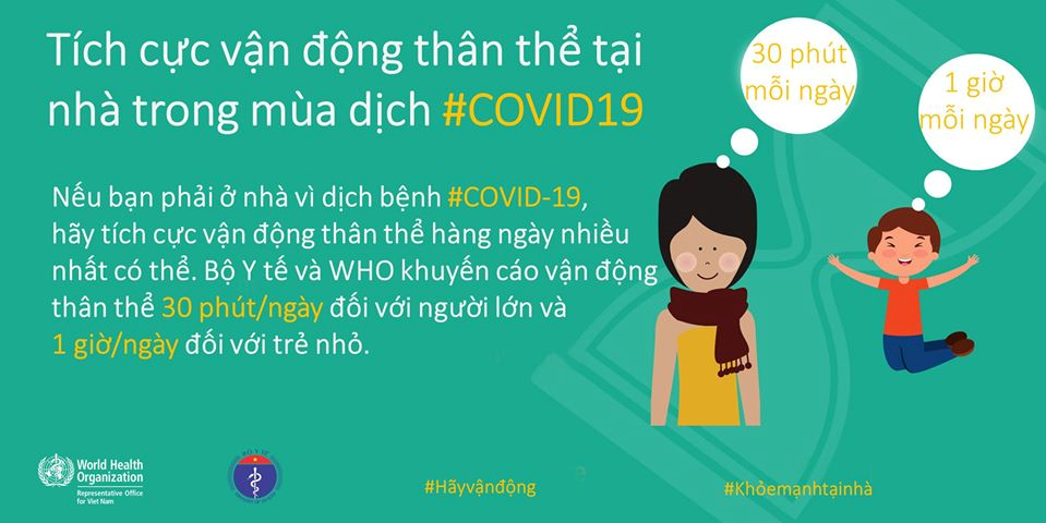 Mách bạn cách tăng cường vận động thể lực, giữ sức khỏe trong mùa COVID-19