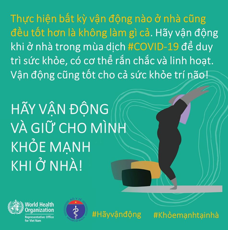 Mách bạn cách tăng cường vận động thể lực, giữ sức khỏe trong mùa COVID-19