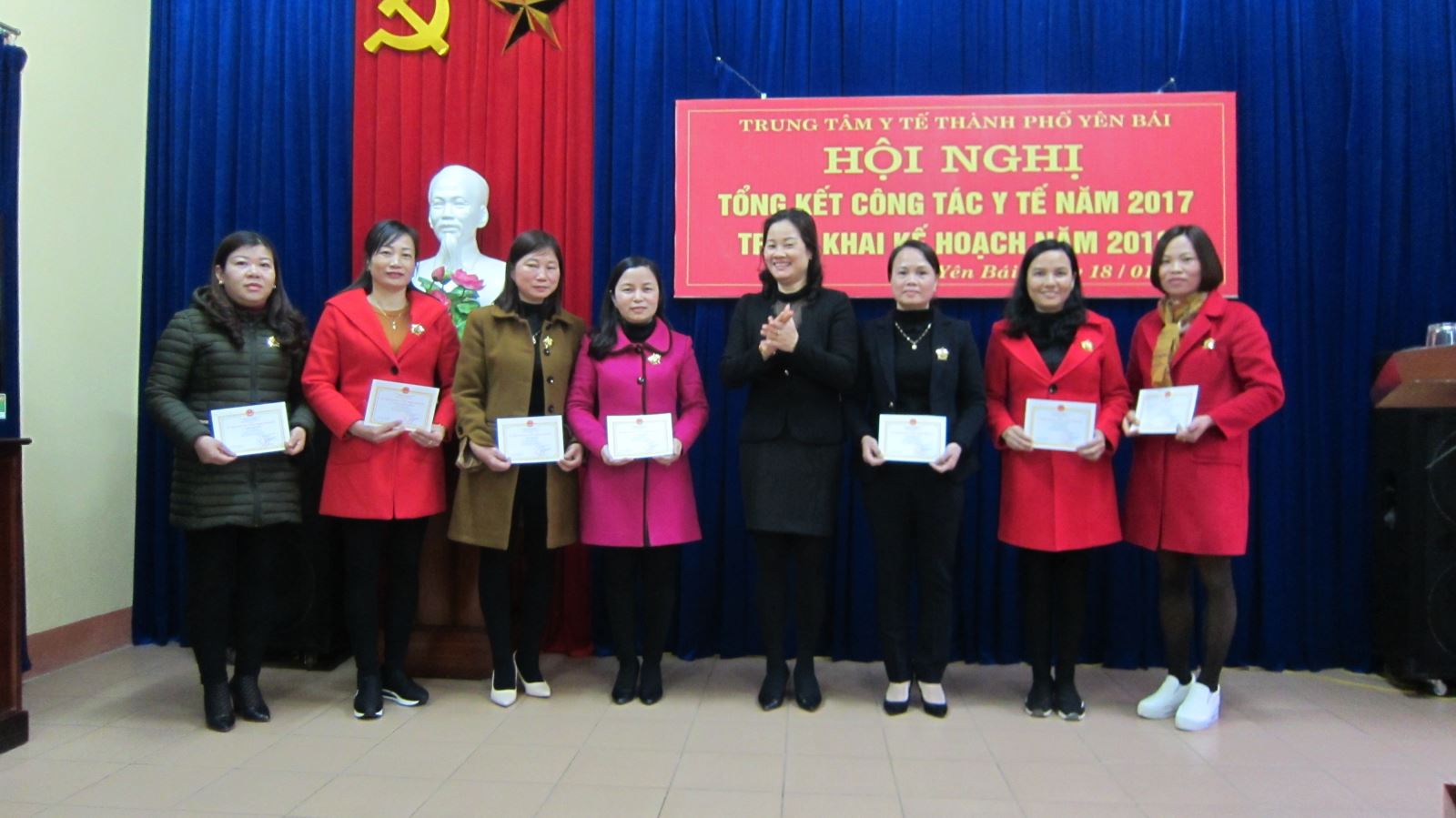 Trung tâm Y tế thành phố tổng kết công tác Y tế năm 2017- triển khai phương hướng, nhiệm vụ năm 2018